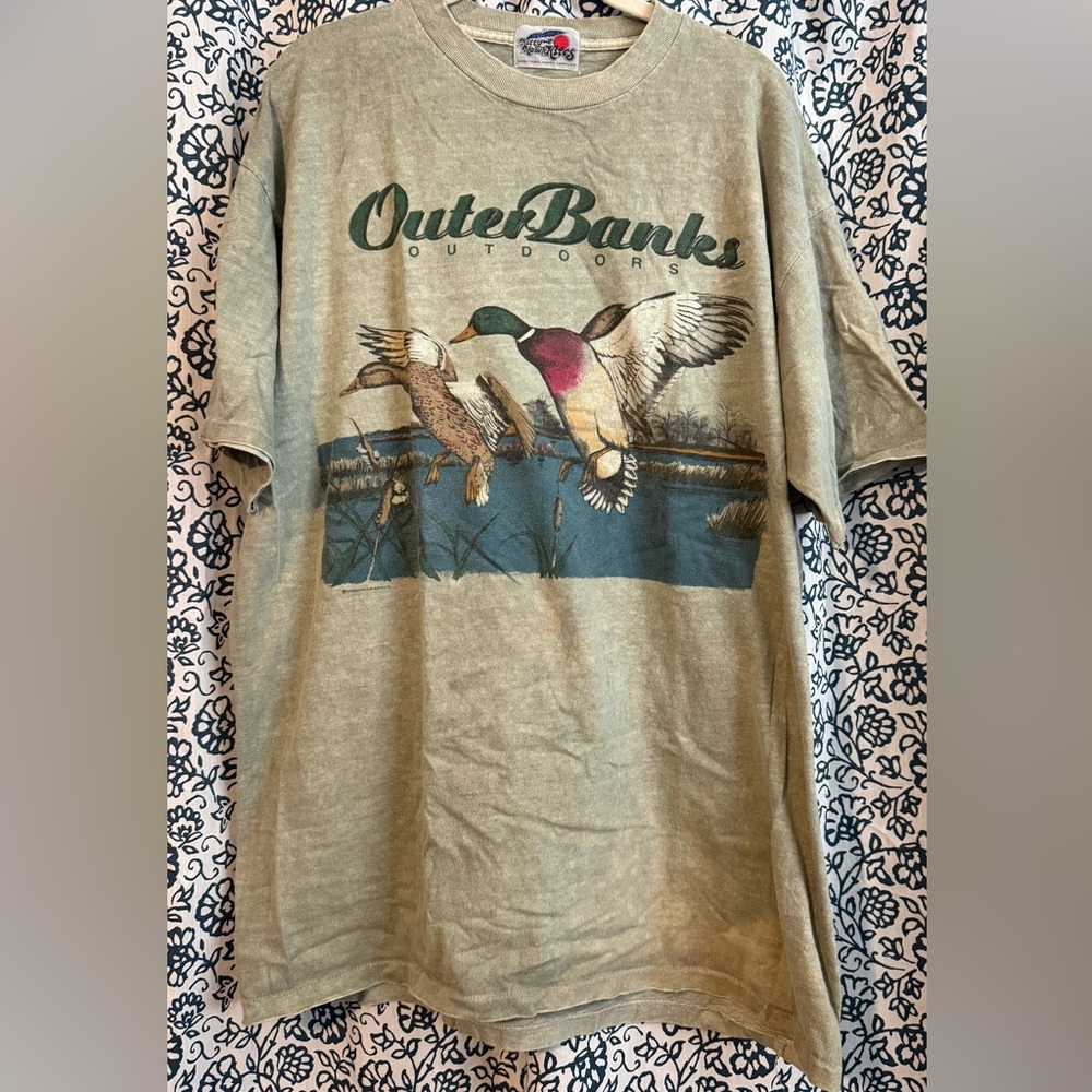 Outer Banks Outdoors Green Graphic T-Shirt